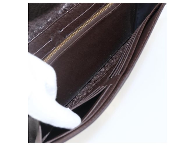 LOUIS VUITTON Damier Ebene Portefeuille Sistina Long Wallet N61747 Auth ep13090 - view 19
