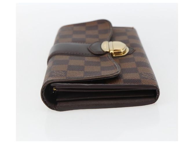 LOUIS VUITTON Damier Ebene Portefeuille Sistina Long Wallet N61747 Auth ep13090 - view 3