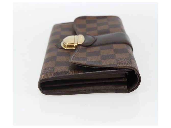 LOUIS VUITTON Damier Ebene Portefeuille Sistina Long Wallet N61747 Auth ep13090 - view 4