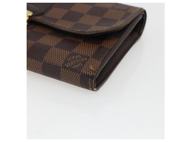 LOUIS VUITTON Damier Ebene Portefeuille Sistina Long Wallet N61747 Auth ep13090 - view 7