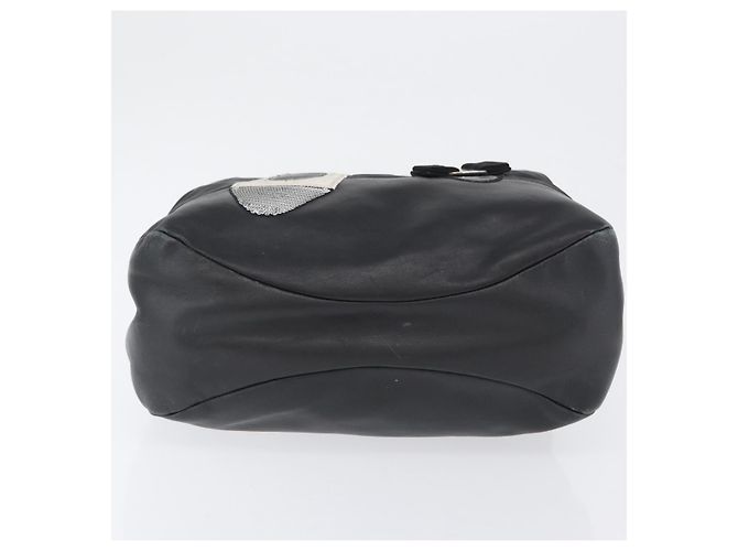 Borsa Tote Vala in Nylon Nero Argento Auth BA10741 di Salvatore Ferragamo - vista 9