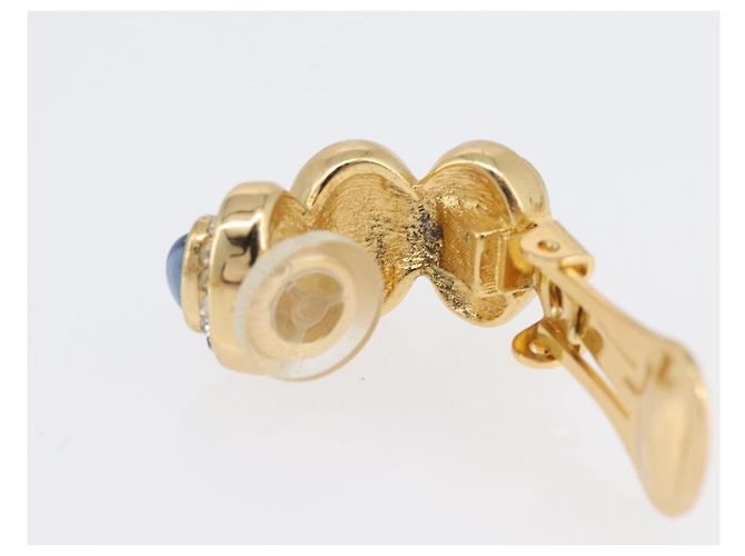 Collana in pietre colorate e strass Christian Dior metallo 2 pezzi Oro Auth am10776V - vista 21