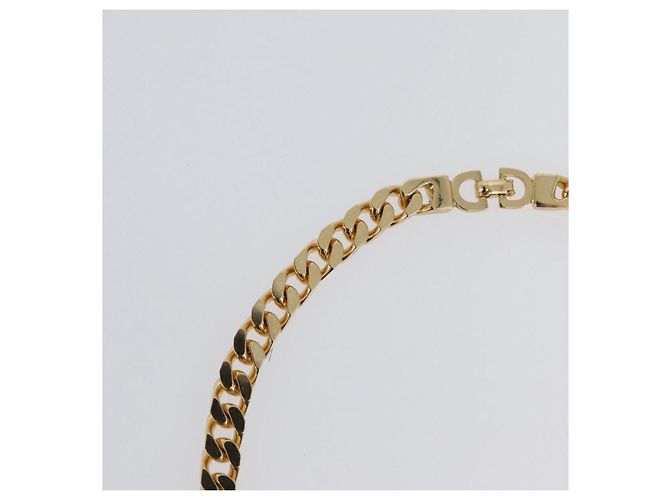 Collana in pietre colorate e strass Christian Dior metallo 2 pezzi Oro Auth am10776V - vista 7