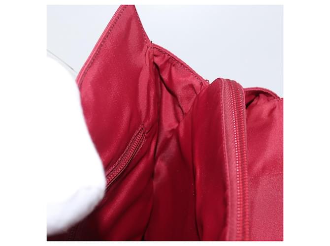 PRADA Hand Bag Nylon Red Auth ti3669 - view 17