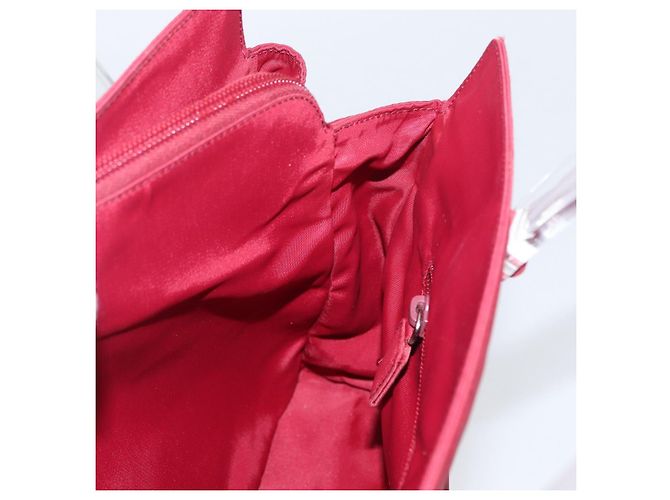 PRADA Hand Bag Nylon Red Auth ti3669 - view 18