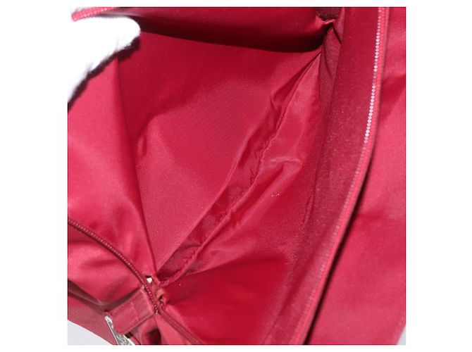PRADA Hand Bag Nylon Red Auth ti3669 - view 24