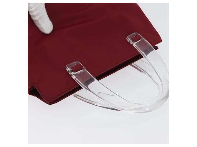 PRADA Hand Bag Nylon Red Auth ti3669 - view 6