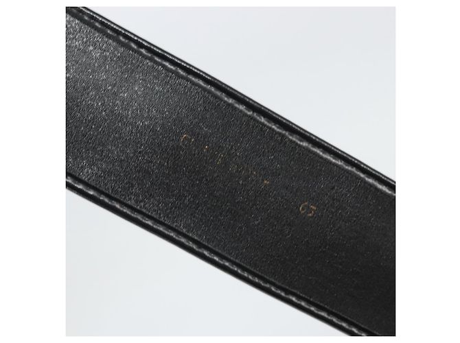 Cintura in tela Trotter Christian Dior 31,9"" Nero Oro Auth bs33373 - vista 8