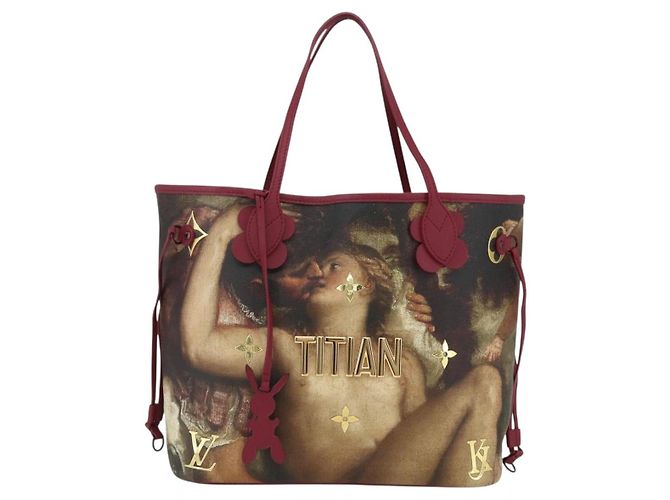 LOUIS VUITTON Masters Collection TITIAN Neverfull MM Tasche M43323 Auth 163468SAM Bordeaux - Ansicht 2