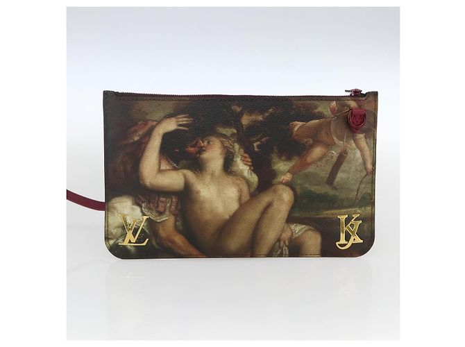 LOUIS VUITTON Masters Collection TITIAN Neverfull MM Tasche M43323 Auth 163468SAM Bordeaux - Ansicht 25