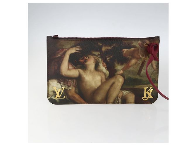 LOUIS VUITTON Masters Collection TITIAN Neverfull MM Tasche M43323 Auth 163468SAM Bordeaux - Ansicht 26