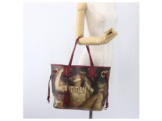 LOUIS VUITTON Masters Collection TITIAN Neverfull MM Tasche M43323 Auth 163468SAM Bordeaux - Ansicht 35
