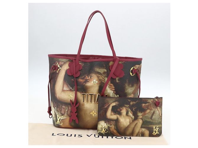 LOUIS VUITTON Masters Collection TITIAN Neverfull MM Tasche M43323 Auth 163468SAM Bordeaux - Ansicht 36