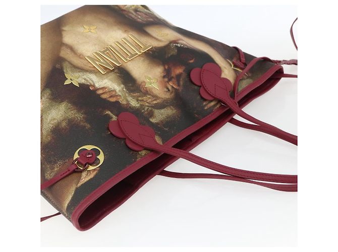 LOUIS VUITTON Masters Collection TITIAN Neverfull MM Tasche M43323 Auth 163468SAM Bordeaux - Ansicht 6