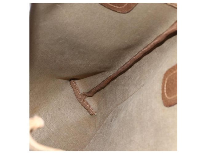 Borsa tote Gucci GG Supreme Web Sherry Line in PVC beige e oro 40 02 003 Auth bs33280 D'oro - vista 17