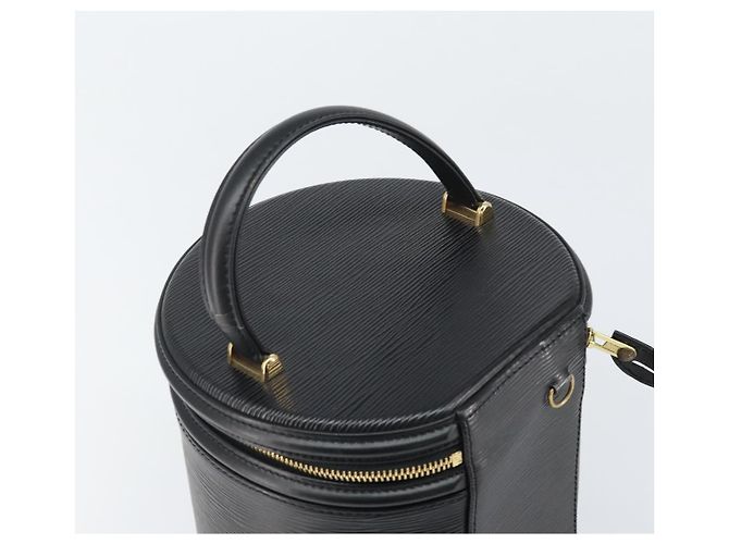 LOUIS VUITTON Borsa a Mano Epi Cannes Nera M48032 LV Auth 171621 Nero - vista 6