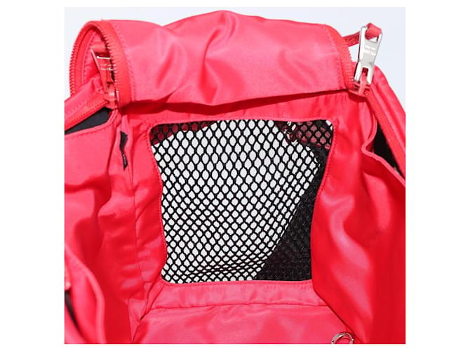 PRADA Pet Bag Pet Carry Nylon 2way Red Silver Auth 170756SAM Silvery - view 25