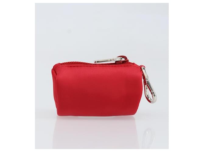 PRADA Pet Bag Pet Carry Nylon 2way Red Silver Auth 170756SAM Silvery - view 31
