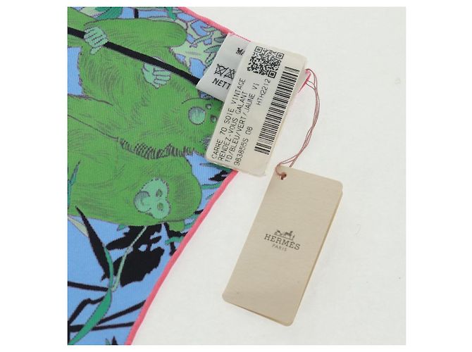 Hermès Foulard HERMES Carre 70 ""Rendez Vous Galant"" in seta multicolore Auth 169638M - vista 13