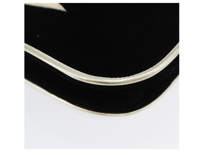 Saint Laurent Borsa a Spalla Velluto Nero Oro Auth BA10655 D'oro - vista 11