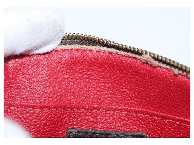 LOUIS VUITTON Pochette Cosmetica PM Damier Ebene N47516 Auth LV 171319 - vista 10
