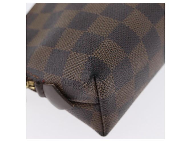 LOUIS VUITTON Pochette Cosmetica PM Damier Ebene N47516 Auth LV 171319 - vista 14