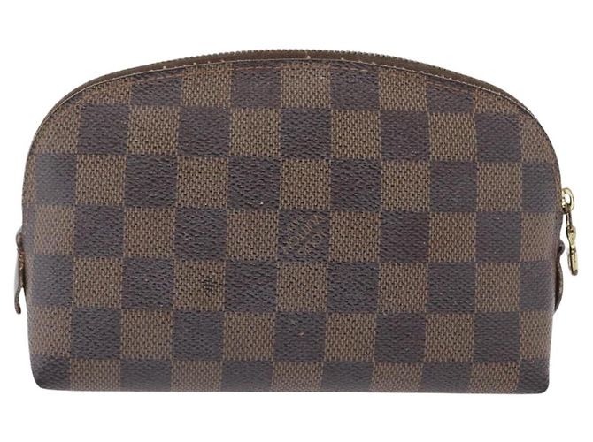 LOUIS VUITTON Pochette Cosmetica PM Damier Ebene N47516 Auth LV 171319 - vista 2