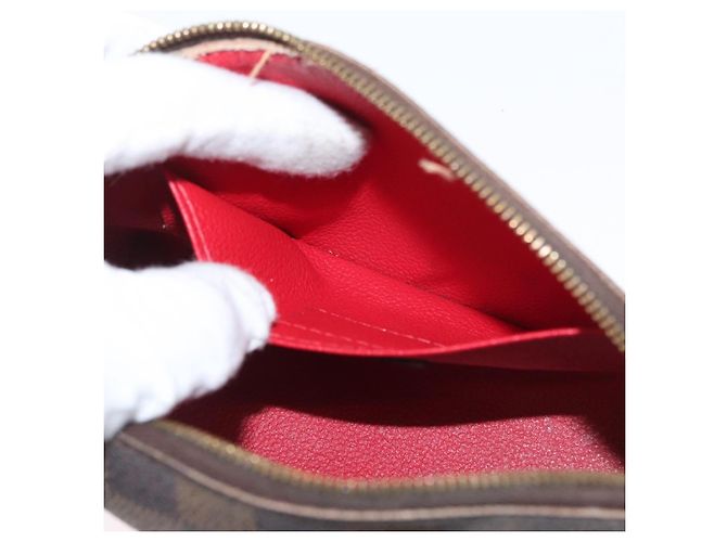 LOUIS VUITTON Pochette Cosmetica PM Damier Ebene N47516 Auth LV 171319 - vista 21