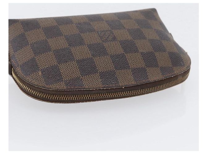 LOUIS VUITTON Pochette Cosmetica PM Damier Ebene N47516 Auth LV 171319 - vista 6