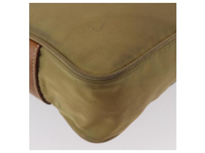 PRADA Schultertasche Nylon Beige Silber Authentisch bs33242 - Ansicht 12