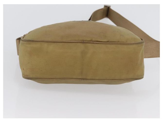 PRADA Schultertasche Nylon Beige Silber Authentisch bs33242 - Ansicht 9