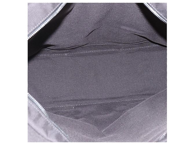 Hermès HERMES Borsa a Mano Her Line Tote MM in Tela Grigia Argento Auth 172062 Marrone - vista 15