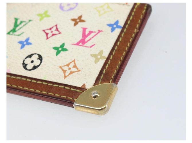 LOUIS VUITTON Monogramm Multicolor Pochette Cles Tasche Weiß M92655 Auth 169794 - Ansicht 7