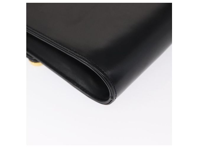 Borsa a Spalla in Pelle Nera e Dorata GUCCI 004 056 0209 Auth 169902 Nero D'oro - vista 12