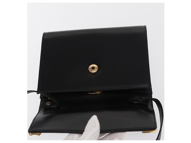 Borsa a Spalla in Pelle Nera e Dorata GUCCI 004 056 0209 Auth 169902 Nero D'oro - vista 15