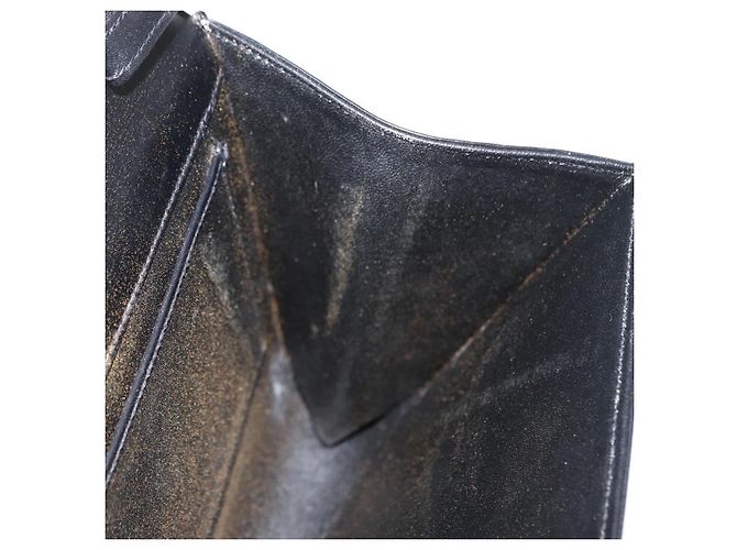 Borsa a Spalla in Pelle Nera e Dorata GUCCI 004 056 0209 Auth 169902 Nero D'oro - vista 18