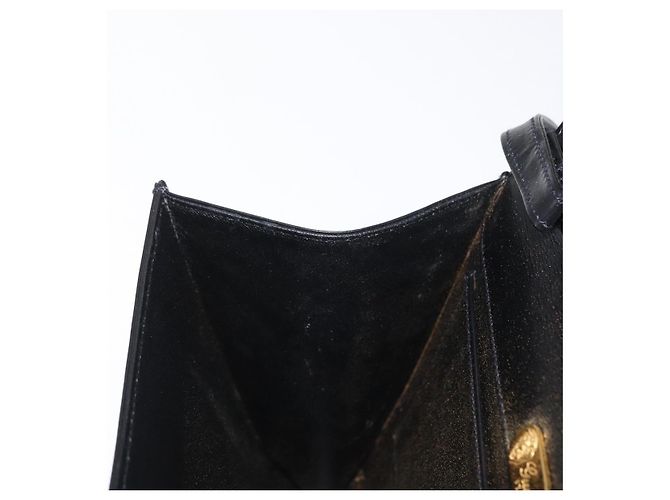 Borsa a Spalla in Pelle Nera e Dorata GUCCI 004 056 0209 Auth 169902 Nero D'oro - vista 19