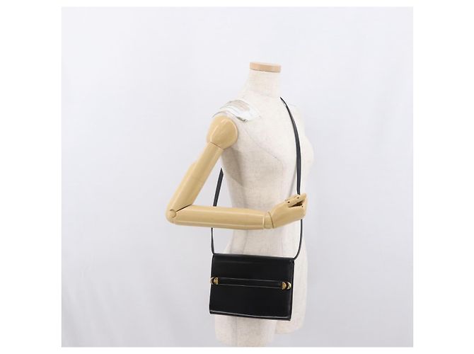 Borsa a Spalla in Pelle Nera e Dorata GUCCI 004 056 0209 Auth 169902 Nero D'oro - vista 21