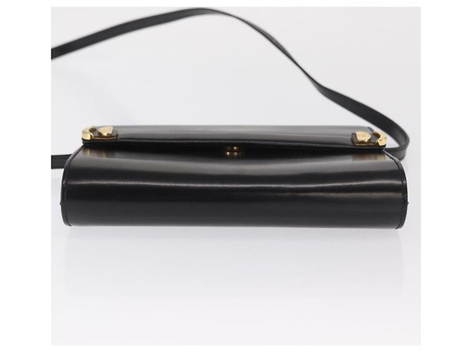 Borsa a Spalla in Pelle Nera e Dorata GUCCI 004 056 0209 Auth 169902 Nero D'oro - vista 9