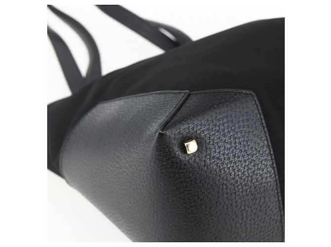 Borsa Tote Salvatore Ferragamo in tela nera e oro Auth bs33228 Nero D'oro - vista 11