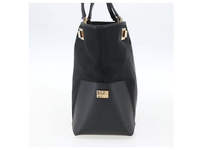 Borsa Tote Salvatore Ferragamo in tela nera e oro Auth bs33228 Nero D'oro - vista 5