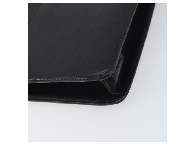 LOUIS VUITTON Pochette Uomo Epi Borsa a Mano Nera M52522 LV Auth 171980 Nero - vista 14