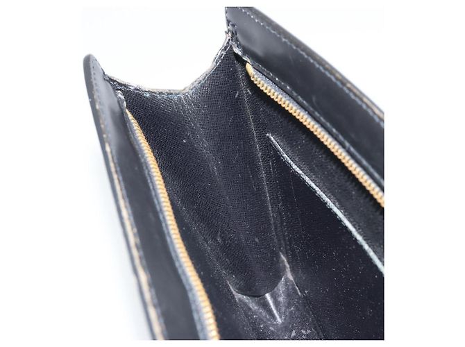 LOUIS VUITTON Pochette Uomo Epi Borsa a Mano Nera M52522 LV Auth 171980 Nero - vista 19