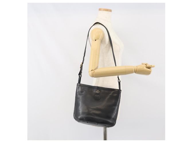Gucci Borsa a Spalla in Pelle Nera e Oro Auth bs33277 Nero D'oro - vista 24