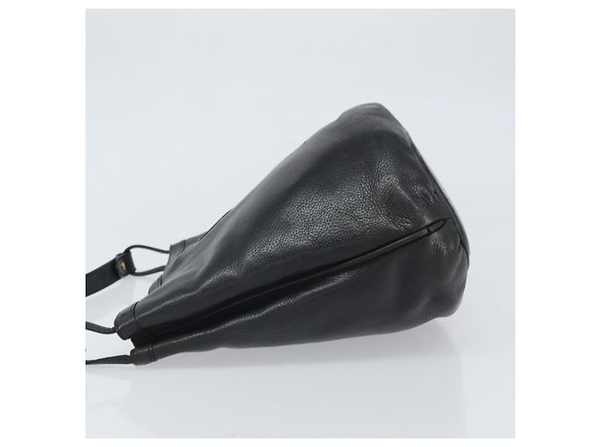 Gucci Borsa a Spalla in Pelle Nera e Oro Auth bs33277 Nero D'oro - vista 5