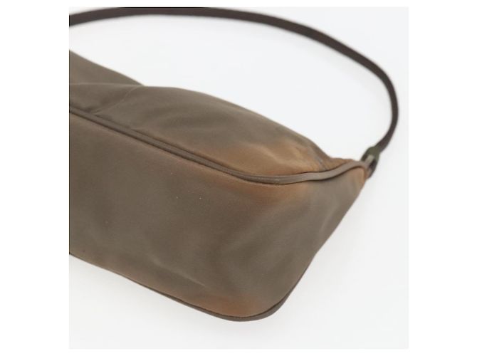 PRADA Accessory Pouch Nylon Brown Auth bs33343 - view 10