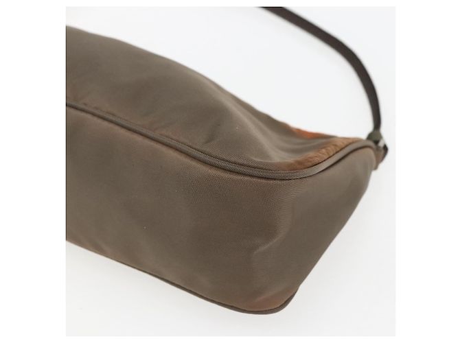 PRADA Accessory Pouch Nylon Brown Auth bs33343 - view 12