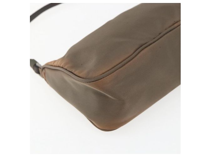 PRADA Accessory Pouch Nylon Brown Auth bs33343 - view 13