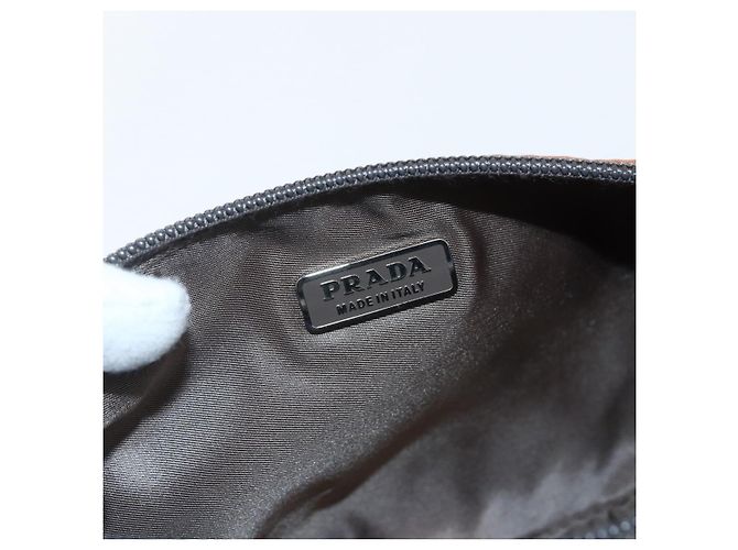 PRADA Accessory Pouch Nylon Brown Auth bs33343 - view 16
