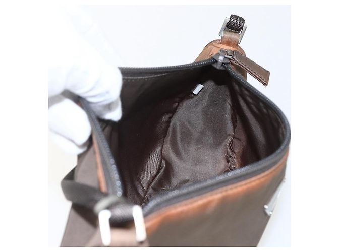 PRADA Accessory Pouch Nylon Brown Auth bs33343 - view 18